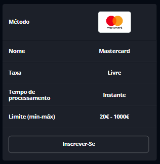 Retirada de Mastercard do Lamabet Casino